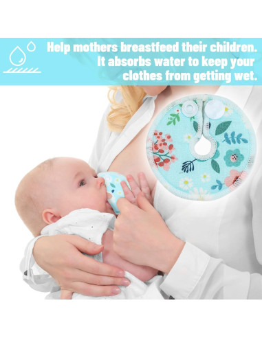 32 Cubiertas de Botón G Reutilizables Almohadillas Algodón Floral