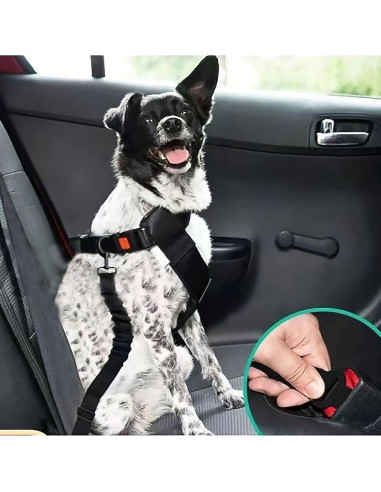 Cinturón de Seguridad para Perros Gobelieve 2-Pack Ajustable