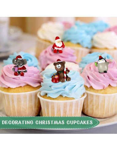 35 Figuras Miniatura de Navidad Zubebe - Ornamentos de Resina