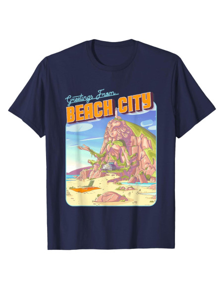 Camiseta Retro Steven Universe Logo Beach City Unisex