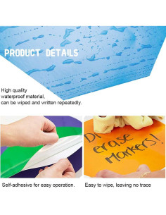 Puntos de Borrado en Seco HOXHA - Set de 8 Círculos Coloridos 2