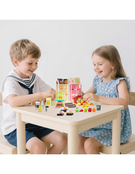 Juego de Mini Supermercado 199 Piezas Galaoma para Muñecas