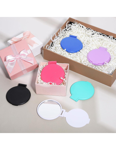 6 Espejos Compactos Plegables Qulkws 2.4" para Maquillaje