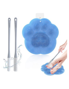 Cepillo de Limpieza para Pies KIBROFT con Alfombrilla Exfoliante