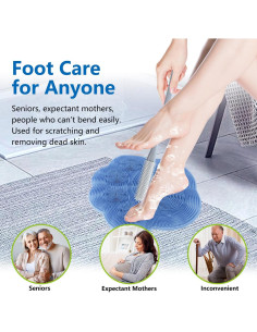 Cepillo de Limpieza para Pies KIBROFT con Alfombrilla Exfoliante 2