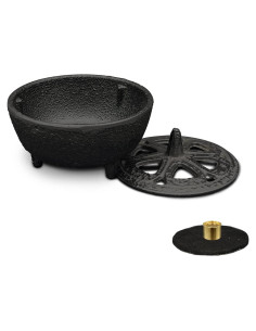 Horno de Incienso MENDUNER de Hierro Fundido con Soporte