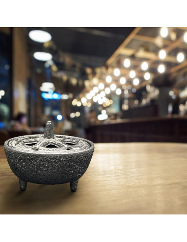 Horno de Incienso MENDUNER de Hierro Fundido con Soporte