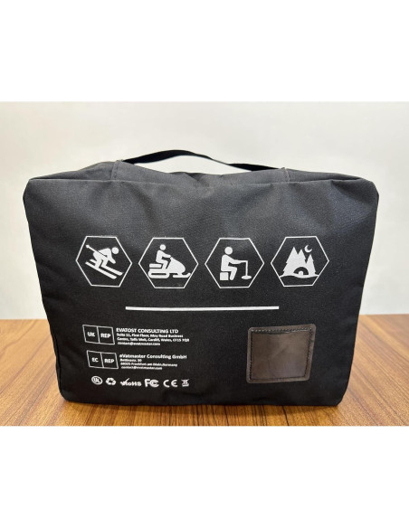 Chaleco Térmico Unisex 16000mAh DC 7.4V Ligero Negro