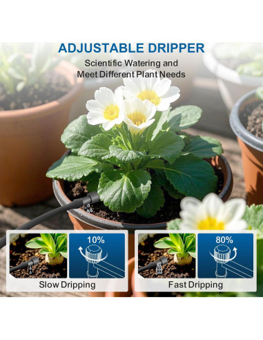 Sistema de Riego Automático Solar Hon&Guan para 15 Plantas