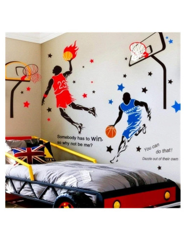 Calcomanías de Pared Baloncesto KeLay Fs 199x230 cm Removibles