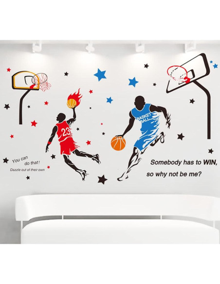 Calcomanías de Pared Baloncesto KeLay Fs 199x230 cm Removibles