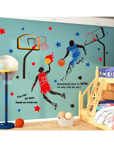 Calcomanías de Pared Baloncesto KeLay Fs 199x230 cm Removibles