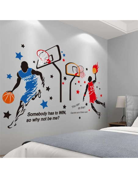 Calcomanías de Pared Baloncesto KeLay Fs 199x230 cm Removibles