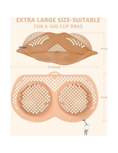 Bolsa de Lavado de Sujetadores EASYSLWC con Cierre Bloqueable