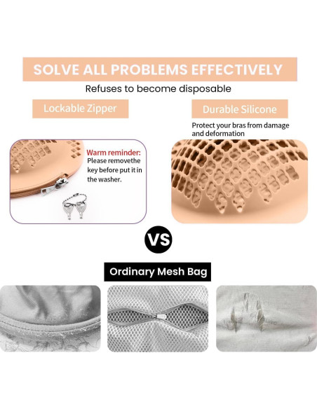 Bolsa de Lavado de Sujetadores EASYSLWC con Cierre Bloqueable