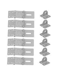Candado de Hierro DOITOOL 6 Pcs Pestillo de Seguridad 14.8x4.1cm