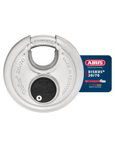 Candado de Disco ABUS 20/70 Alta Seguridad 70mm con 2 Llaves