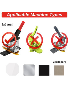 1000 Sets Materiales de Cartón para Imanes de Nevera DIY Pteklin 2