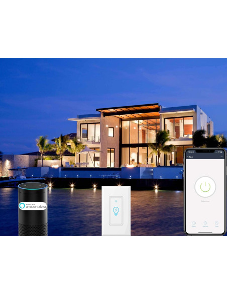 Interruptor Inteligente Micmi WiFi 4 Unidades Táctil 1 Gang