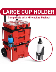 Soporte para Vaso Milwaukee Packout - Tributary Brands - Duradero 2