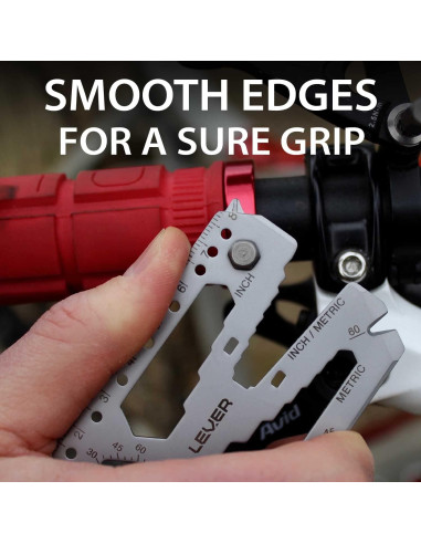 Toolcard Pro Lever Gear - Multiherramienta 40 en 1 Negro