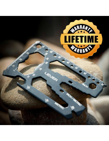 Toolcard Pro Lever Gear - Multiherramienta 40 en 1 Negro