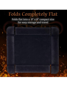 Bandeja de Dados Plegable Forged Dice Co. Negra 16.8x13.3cm 2