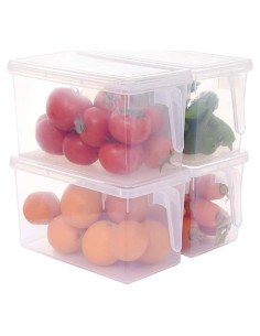 Contenedores de Almacenamiento Sooyee 4L x 4 Paquete Transparente