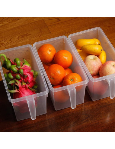 Contenedores de Almacenamiento Sooyee 4L x 4 Paquete Transparente