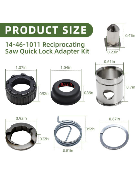 Kit Abrazadera Bloqueo Rápido 14-46-1011 para Sierra Recíproca