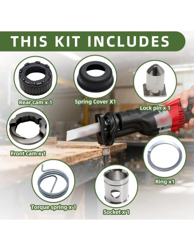 Kit Abrazadera Bloqueo Rápido 14-46-1011 para Sierra Recíproca