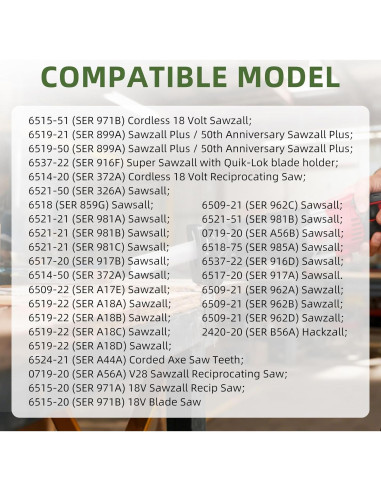 Kit Abrazadera Bloqueo Rápido 14-46-1011 para Sierra Recíproca