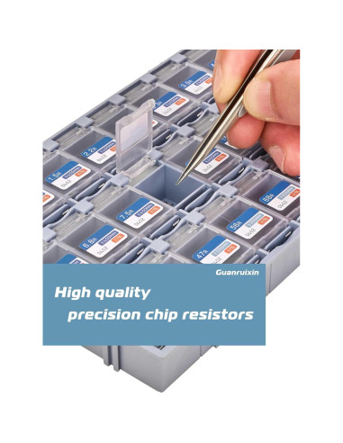 Kit de Resistores SMD Guanruixin EIA 0402 7200PCS 72 Valores