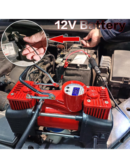 Compresor de Aire YUNGTEE 203 Digital 12V 150 PSI Portátil