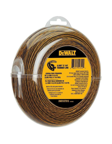 Desbrozadora Dewalt HD DWO1DT915 + Línea de Desbroce 0.095"