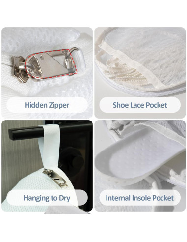 Bolsa de Lavadora de Zapatos LDYDGQMY con Cierre Bloqueable