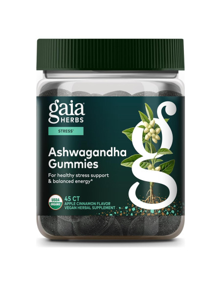 Gomas Orgánicas de Ashwagandha Gaia Herbs - 45 Unidades