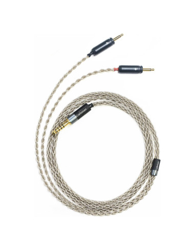 Cable de Auriculares GUCraftsman 1.8m 6N Plata Cristal 4Pin XLR