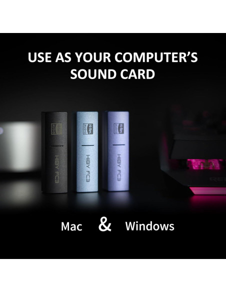DAC USB HiBy FC3 II Azul Amplificador de Auriculares 112mW