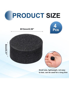 Almohadillas de Aislamiento MECCANIXITY 15mmx8mm Espuma EVA 4 Pcs 2