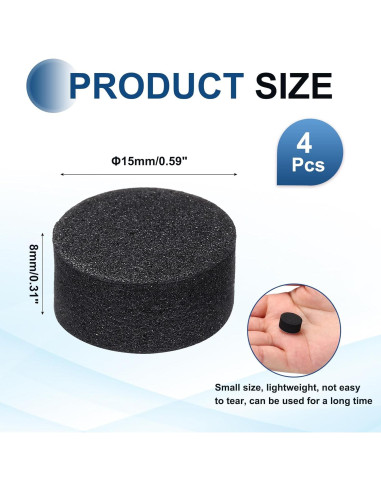 Almohadillas de Aislamiento MECCANIXITY 15mmx8mm Espuma EVA 4 Pcs