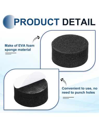 Almohadillas de Aislamiento MECCANIXITY 15mmx8mm Espuma EVA 4 Pcs