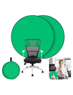 Pantalla Verde Plegable 142 cm para Videoconferencias y Juegos
