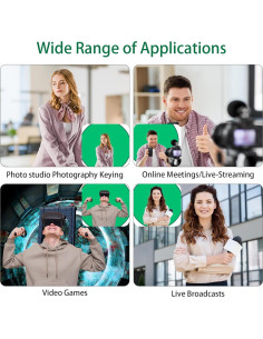 Pantalla Verde Plegable 142 cm para Videoconferencias y Juegos 2