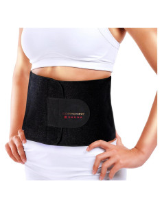 Cinturón Sauna Infrarrojo Copper Fit Unisex - Ajustable, Negro