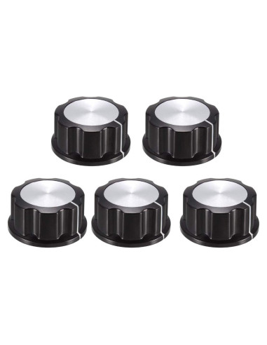 Perillas de Control de Altavoz uxcell 33mm 5 Pcs Plástico