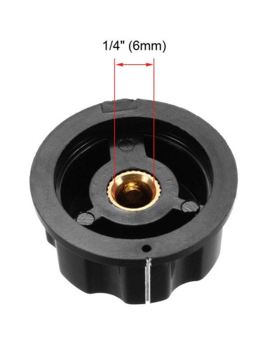 Perillas de Control de Altavoz uxcell 33mm 5 Pcs Plástico