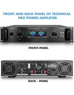 Amplificador de Potencia 6000W Technical Pro TPPOWER60 Estéreo 2