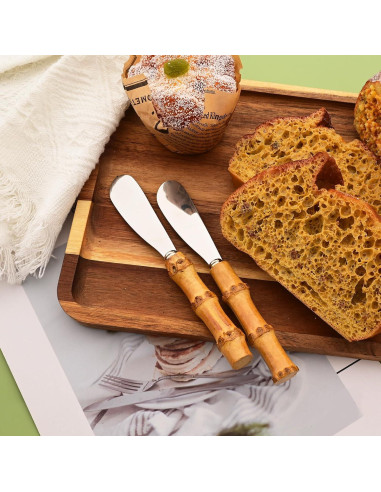 Juego de 8 Cuchillos para Untar Queso Uniturcky 16 cm Acero Inoxidable