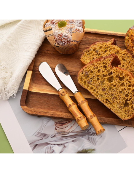 Juego de 8 Cuchillos para Untar Queso Uniturcky 16 cm Acero Inoxidable